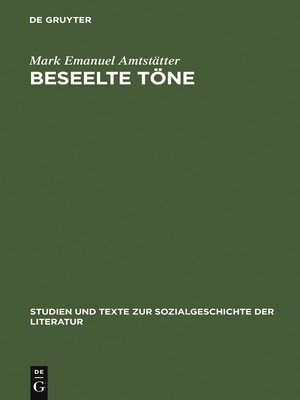 cover image of Beseelte Töne